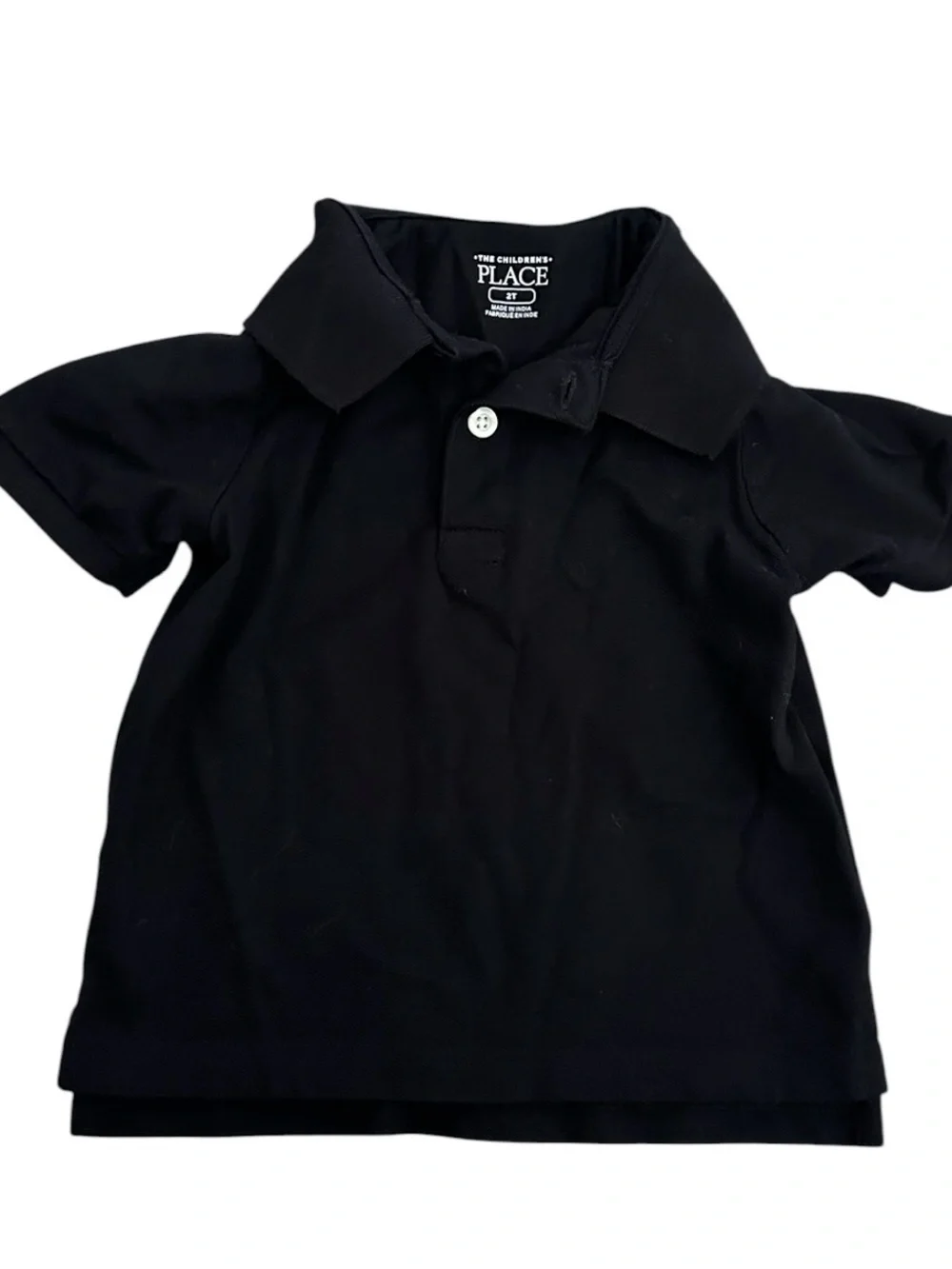 The Children's Place Black Polo Shirt - Short Sleeve